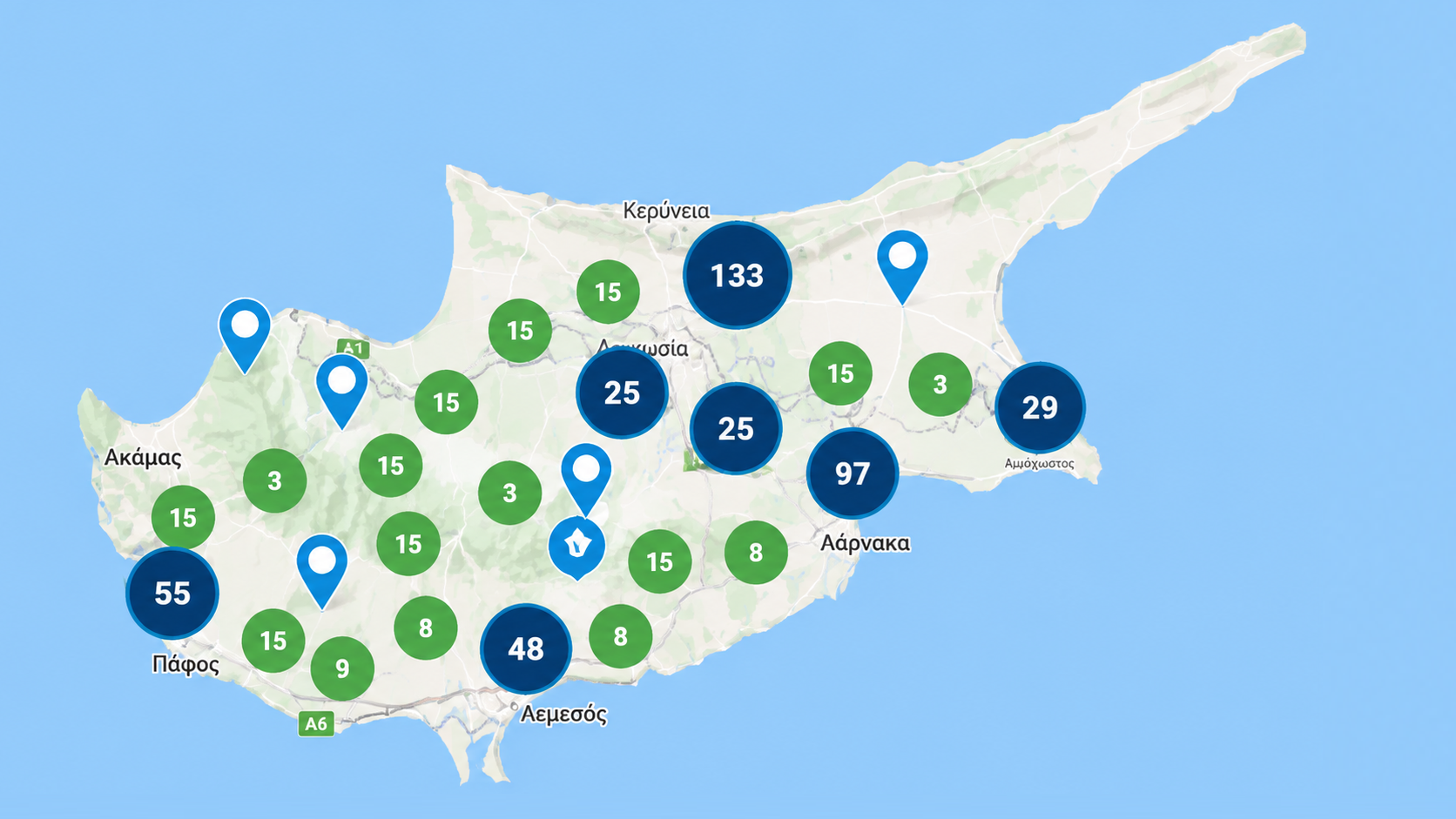 Προεπισκόπηση διαδραστικού χάρτη σχολείων